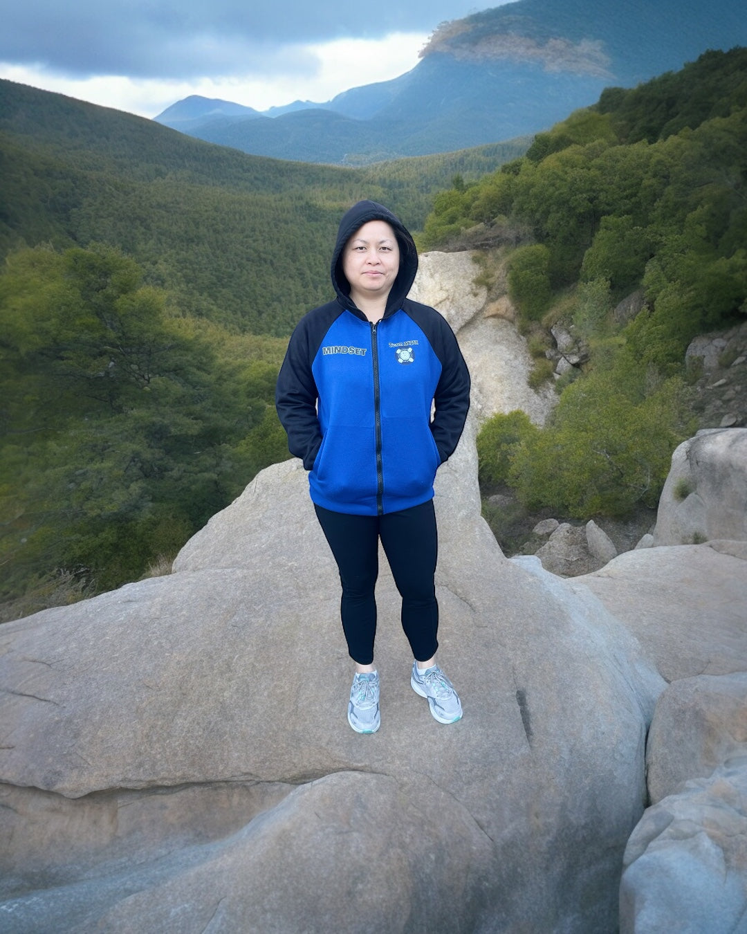 2-Tone Light Hoodie Jacket